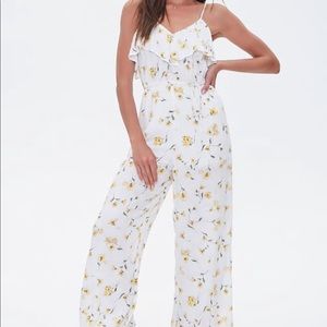 Forever 21 Floral Jumpsuit